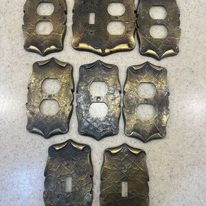 Vintage Lot of 8 Amerock Carriage House Switch Plate Covers Outlets